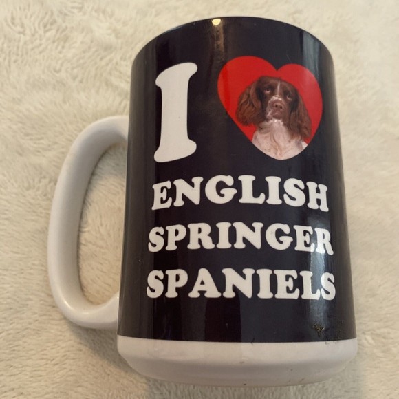 ‘I Love English Springer Spaniels" Large Mug Coffee Cup lm45048 - Picture 2 of 9
